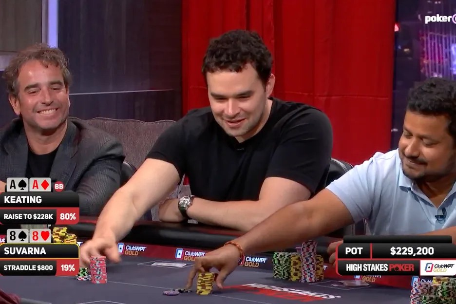 Alan Keating底对跟注Doug Polk河牌全下，拿下65万刀巨池