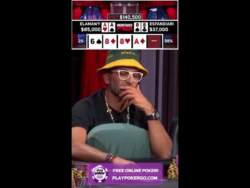 A葫芦撞天四条，“魔术师”凭超级冤家牌拿下82万美元巨池