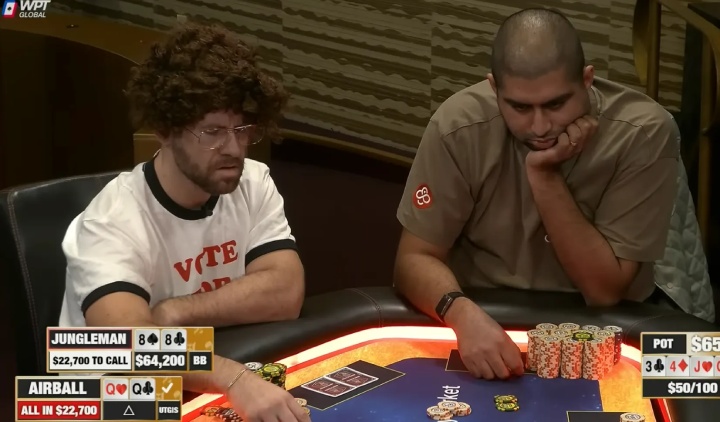 德州对局分析:Jungleman如何从必输局面中逃出生天