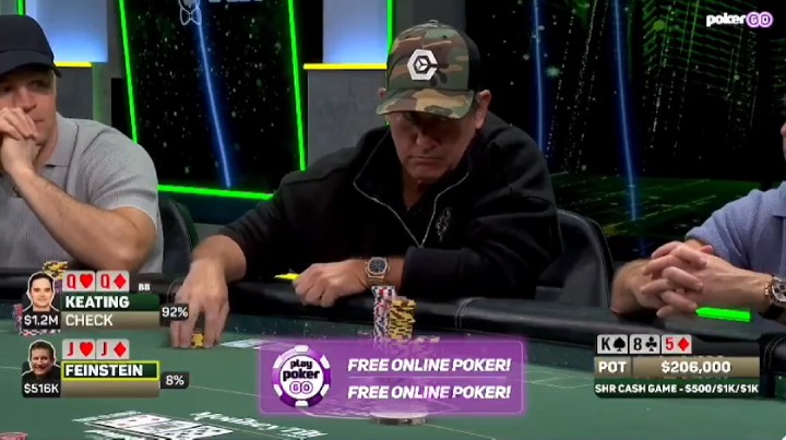 暗三条撞暗三条，Alan Keating狂揽123万美元巨池