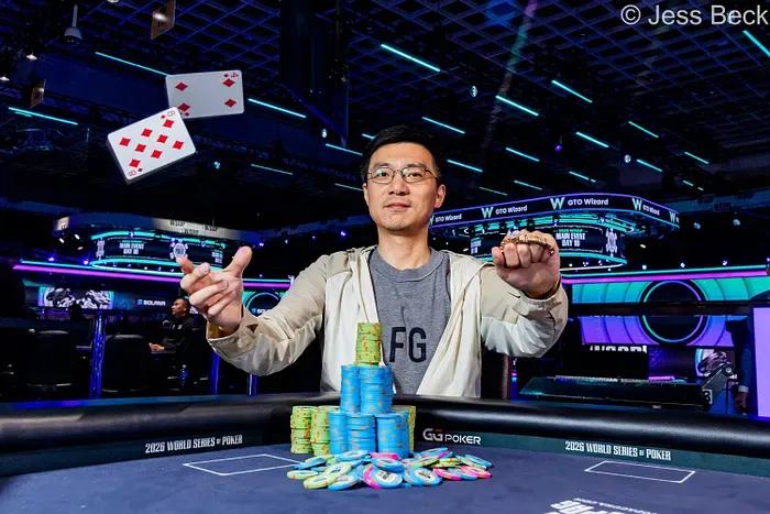 TikTok中国工程师斩获WSOP金手链,一度仅剩4个大盲