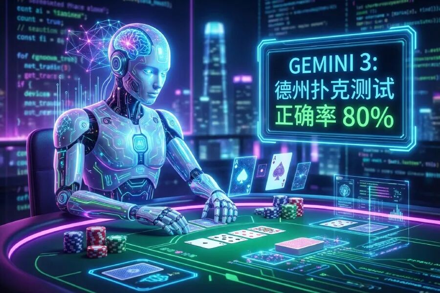 让Gemini 3做德州翻前测试,正确率达80%